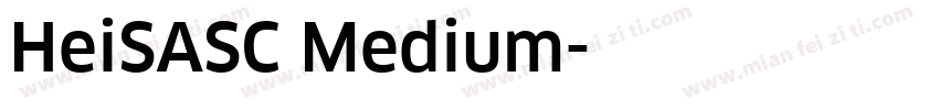 HeiSASC Medium字体转换